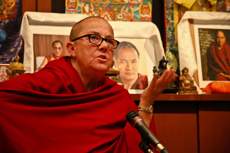 Tibetan Buddhism Dalai Lama Greeting Card "Never Give Up" India 